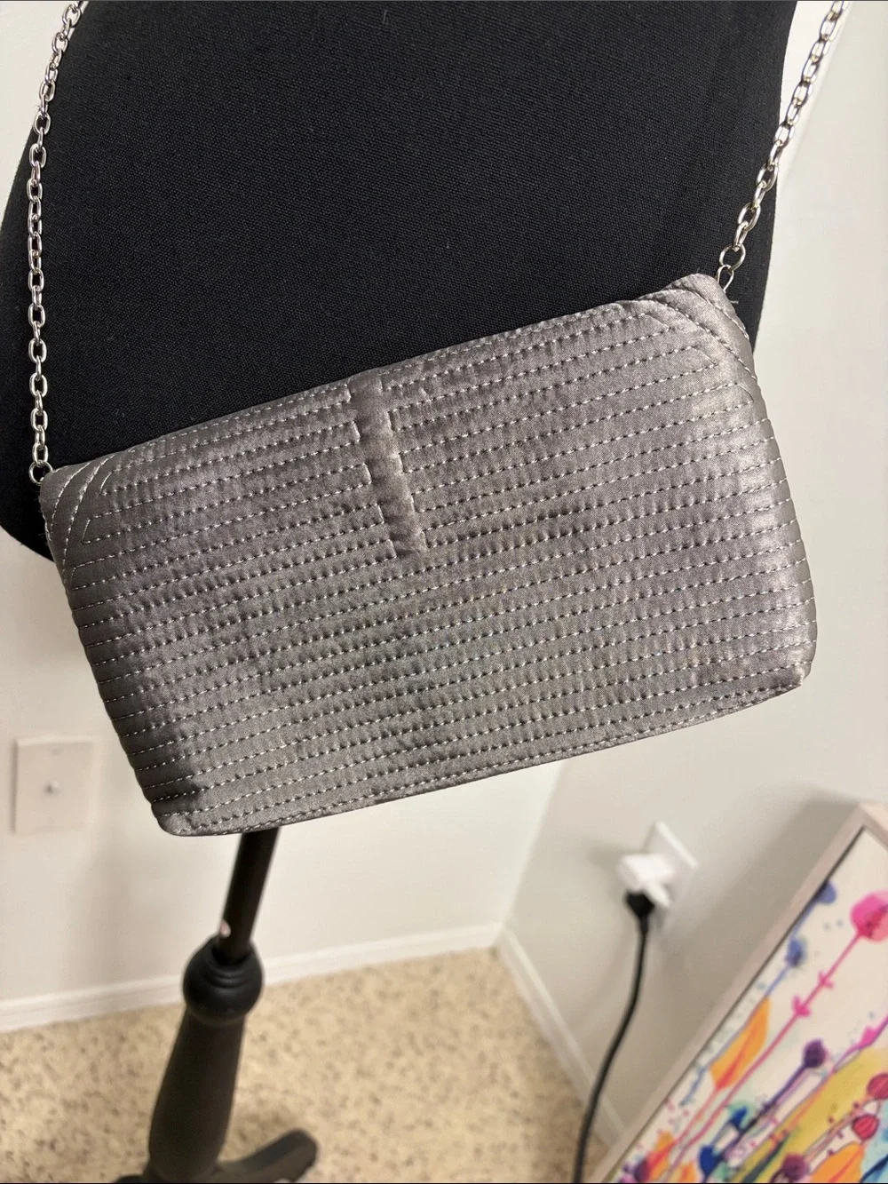 Jessica McClintock Party Crossbody Bag – Chain Strap – Evening Purse